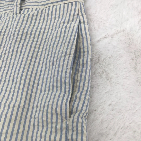 Vineyard Vines Men’s Classic Fit Club Shorts Creme/Blue Seersucker Size 33 - Picture 4 of 6